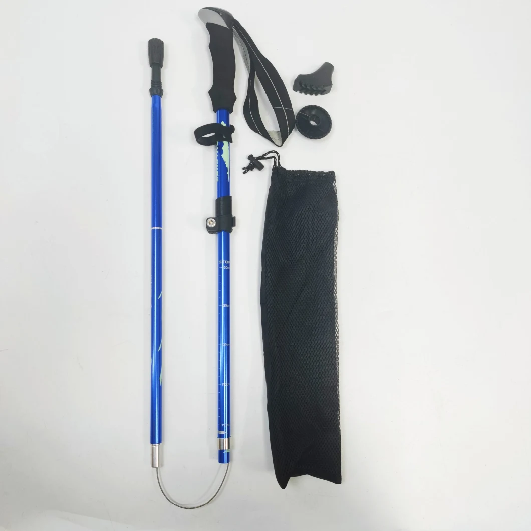 Folding Hiking Stick Trekking Pole Aluminium